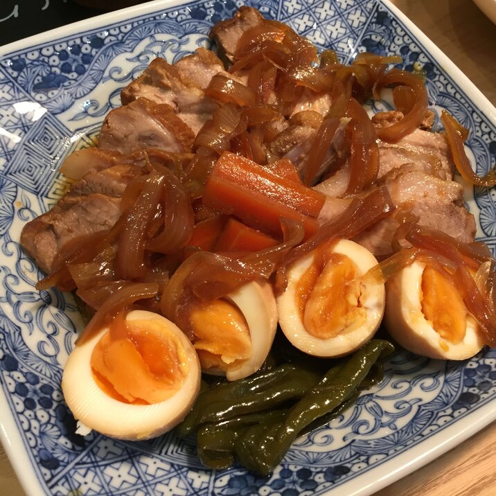 フライパンで！野菜入り角煮